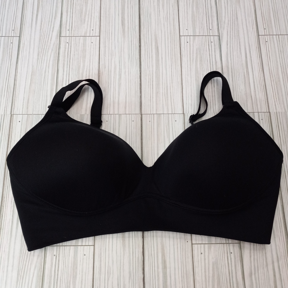 Warners Black Wireless Tshirt Bra 38D